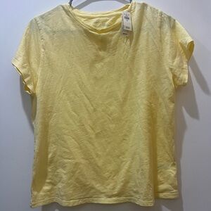 Aerie Yellow Relaxed Short Sleeve T-Shirt